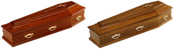 Mahogany / Walnut Traditional Italian Coffin