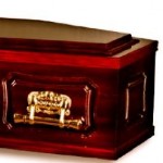 The Durham Coffin Mahogany Veneered Paulownia Timber Traditional Coffin