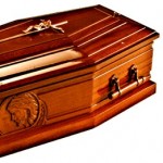 Solid Mahogany Italian Coffin