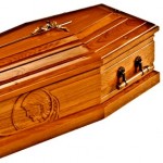 Solid Oak Italian Coffin