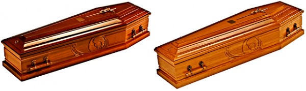 Mahogany / Oak Traditional Italian Coffin