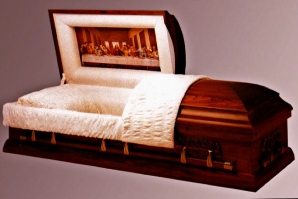 Solid Hardwood American Casket