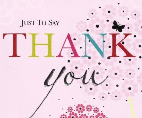 Thank You Card re Mary Towey