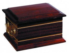 Dark wood high gloss ashes casket ashes casket manchester