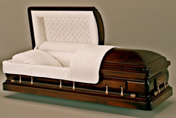 Solid Mahogany American Casket