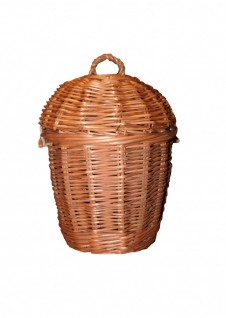 photo of a wicker urn