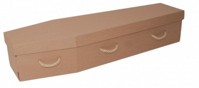 Cardboard Coffin Manchester photo of a simple cardboard coffin