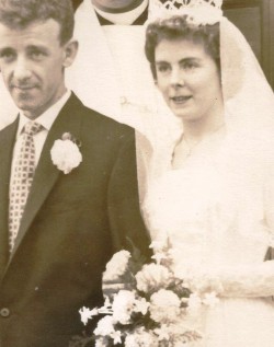 Wedding photo of Ted and Margery