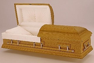 The Batesville Courtland Oak Casket Oak Veneer American Casket